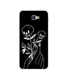 Amazon Brand - Solimo Designer Skull Flower 3D Printed Hard Back Case Mobile Cover for Samsung Galaxy J5 Prime