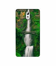 Amazon Brand - Solimo Designer Waterfall 3D Printed Hard Back Case Mobile Cover for Lenovo Vibe P1M