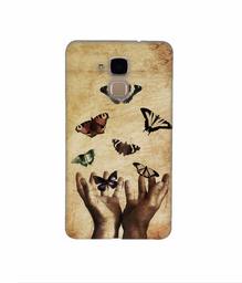 Amazon Brand - Solimo Designer Butterflies 3D Printed Hard Back Case Mobile Cover for Huawei Honor 5c