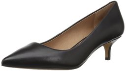 Amazon Brand 206 Collective - Zapatos de tacón para Mujer, diseño de Gatito Queen Anne,Cuero Negro,EU 36-37