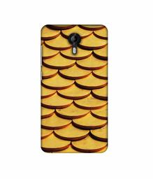 Amazon Brand - Solimo Designer Wooden Semi Circle Texture 3D Printed Hard Back Case Mobile Cover for Micromax Canvas Nitro 4G E455