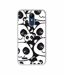 Amazon Brand - Solimo Designer Panda Texture UV Printed Soft Back Case Mobile Cover for LG K9