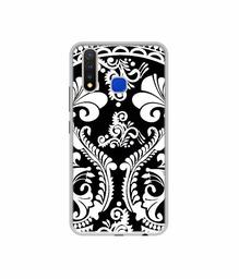 Amazon Brand - Solimo Designer Round White Rangoli UV Printed Soft Back Case Mobile Cover for Vivo U20