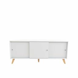 Marca Amazon - Movian Enol - Aparador, 149 x 40 x 61.8 cm (largo x ancho x alto), blanco