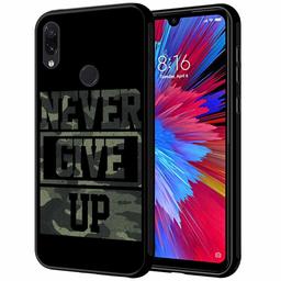 Amazon Brand - Solimo Designer Never Give Up Printed Hard Back Case Mobile Cover for Redmi Note 7 Pro & Redmi Note 7