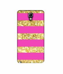 Amazon Brand - Solimo Designer Golden Stripes 3D Printed Hard Back Case Mobile Cover for Samsung Galaxy Note 3 Neo