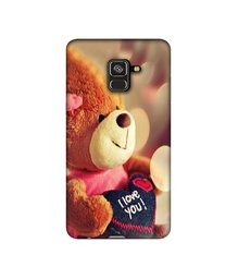 Amazon Brand - Solimo Designer Teddy Bear 3D Printed Hard Back Case Mobile Cover for Samsung Galaxy A8 Plus