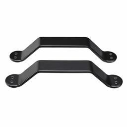 AmazonBasics Barn Door Handle Pull Set - Curved, 2-Pieces, Black