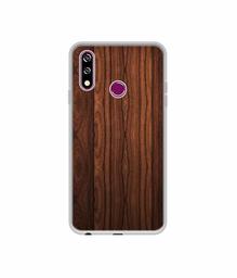 Amazon Brand - Solimo Designer Wooden Texture UV Printed Soft Back Case Mobile Cover for LG W10