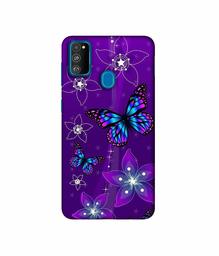 Amazon Brand - Solimo Designer Butterflies 3D Printed Hard Back Case Mobile Cover for Samsung Galaxy M21 / M30s