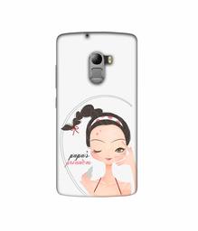 Amazon Brand - Solimo Designer Papa's Princess 3D Printed Hard Back Case Mobile Cover for Lenovo K4 Note