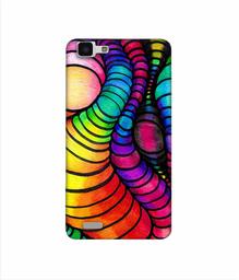 Amazon Brand - Solimo Designer Semi Circle Texture 3D Printed Hard Back Case Mobile Cover for Vivo Y27L