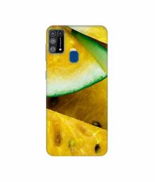 Amazon Brand - Solimo Designer Yellow Watermelon 3D Printed Hard Back Case Mobile Cover for Samsung Galaxy M31