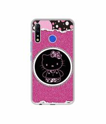 Amazon Brand - Solimo Designer Kitty with Glitter UV Printed Soft Back Case Mobile Cover for Tecno Spark 4