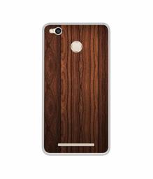 Amazon Brand - Solimo Designer Wooden Texture UV Printed Soft Back Case Mobile Cover for Mi Redmi 3S Prime