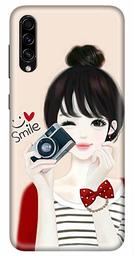 Amazon Brand - Solimo Designer Girl Design 3D Printed Hard Back Case Mobile Cover for Samsung Galaxy A50s