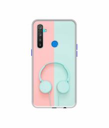 Amazon Brand - Solimo Designer Head Phone UV Printed Soft Back Case Mobile Cover for Realme 5 / Realme 5s / Realme 5i