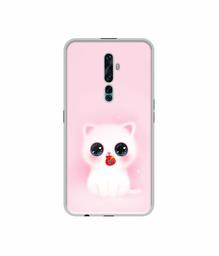 Amazon Brand - Solimo Designer Kitty UV Printed Soft Back Case Mobile Cover for Oppo Reno2 F