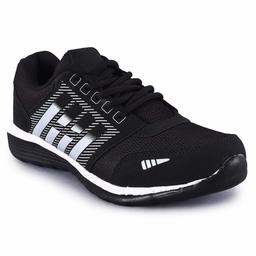 Solefit Men's Black Running Shoes-9 UK (42 EU) (SLFT-1114)