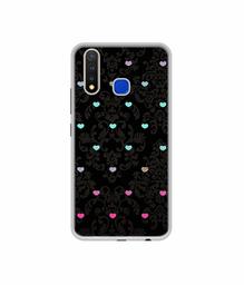 Amazon Brand - Solimo Designer Heart Texture UV Printed Soft Back Case Mobile Cover for Vivo U20