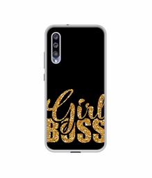 Amazon Brand - Solimo Designer Sparkle Girl Boss UV Printed Soft Back Case Mobile Cover for Mi A3