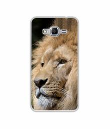 Amazon Brand - Solimo Designer Lion UV Printed Soft Back Case Mobile Cover for Samsung Galaxy J2 Ace