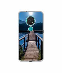 Amazon Brand - Solimo Designer Wooden Beach UV Printed Soft Back Case Mobile Cover for Nokia 7.2