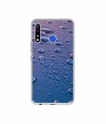 Amazon Brand - Solimo Designer Water Drops UV Printed Soft Back Case Mobile Cover for Tecno Spark 4