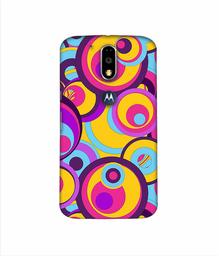 Amazon Brand - Solimo Designer Multicolor Circle 3D Printed Hard Back Case Mobile Cover for Motorola Moto G4 Plus (with Logo Cut)