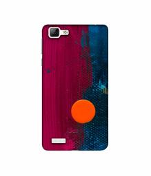 Amazon Brand - Solimo Designer Pink and Blue Brush Texture 3D Printed Hard Back Case Mobile Cover for Vivo V1