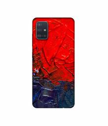 Amazon Brand - Solimo Designer Red Wax Color 3D Printed Hard Back Case Mobile Cover for Samsung Galaxy A51