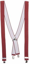 find. Men's Braces, Red (Burgundy Polka), One Size