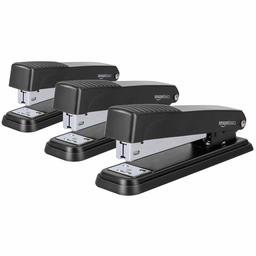 AmazonBasics Desktop Stapler, Full-Strip, 20 Sheet Capacity, Black