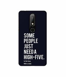 Amazon Brand - Solimo Designer High-Five 3D Printed Hard Back Case Mobile Cover for Nokia 6.1 Plus