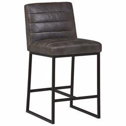 Amazon Brand – Rivet Decatur Modern Faux Leather Kitchen Counter-Height Stool, 37