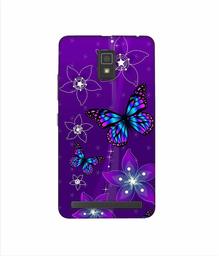 Amazon Brand - Solimo Designer Butterflies 3D Printed Hard Back Case Mobile Cover for Lenovo A6600