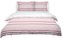 AmazonBasics Polycotton Stripe Duvet Cover Set