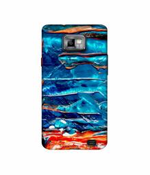 Amazon Brand - Solimo Designer Blue Oil Color 3D Printed Hard Back Case Mobile Cover for Samsung Galaxy S2