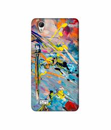 Amazon Brand - Solimo Designer Paint Texture 3D Printed Hard Back Case Mobile Cover for Vivo Y31