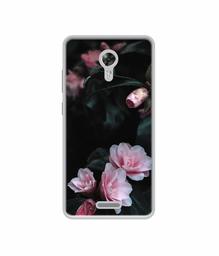 Amazon Brand - Solimo Designer Dark Flowers Photography UV Printed Soft Back Case Mobile Cover for Panasonic Eluga A3 Pro