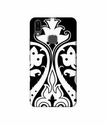 Amazon Brand - Solimo Designer S Shape Rangoli 3D Printed Hard Back Case Mobile Cover for Vivo V9 / V9 Pro