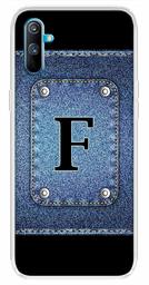 Amazon Brand - Solimo Designer Multicolor Button Jeans Alphabet-F Printed Soft Back Case Mobile Cover for Realme C3