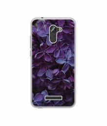 Amazon Brand - Solimo Designer Purple Flowers UV Printed Soft Back Case Mobile Cover for Gionee X1S