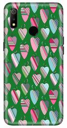 Amazon Brand - Solimo Designer Heart Pattern Design 3D Printed Hard Back Case Mobile Cover for Realme 3 / Realme 3i