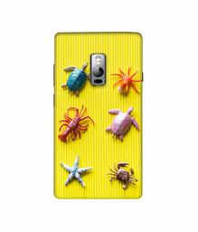 Amazon Brand - Solimo Designer Sea Animals 3D Printed Hard Back Case Mobile Cover for OnePlus 2