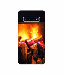 Amazon Brand - Solimo Designer Born Fire 3D Printed Hard Back Case Mobile Cover for Samsung Galaxy S10 Plus