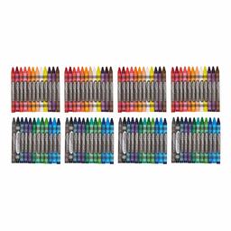 AmazonBasics Washable Crayons - 24 Assorted Colors, 4-Pack