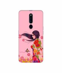 Amazon Brand - Solimo Designer Lady Vector Pattern 3D Printed Hard Back Case Mobile Cover for Oppo F11 Pro