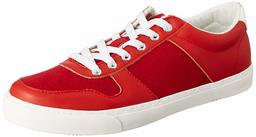 Amazon Brand - Symbol Men's Red Polyester Sneakers-6 (AZ-YS-201 A)