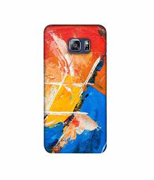 Amazon Brand - Solimo Designer Color Impression On Canvas 3D Printed Hard Back Case Mobile Cover for Samsung Galaxy S6 Edge Plus